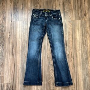 Maurices Dark Blue Flare Jeans